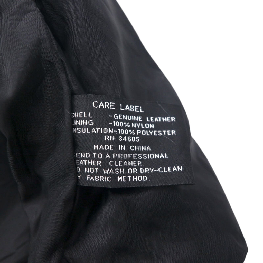 90s Vintage Riders Jacket BURK'S BAY レーシング ライダースジャケット 2XL 中綿 チェッカーフラッグ 90年代