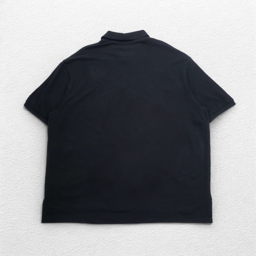 POLO RALPH LAUREN ポロシャツ 4XL BIG ビッグサイズ ブラック コットン 鹿の子 スモールポニー刺繍