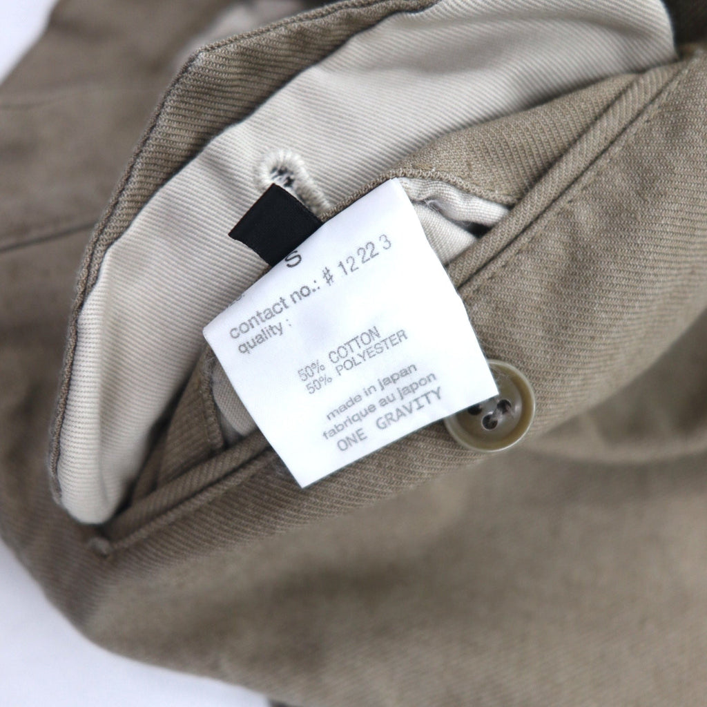 one gravity × International Gallery BEAMS Pantaloni alla turca S Beige Cotone Fabbricato in Giappone