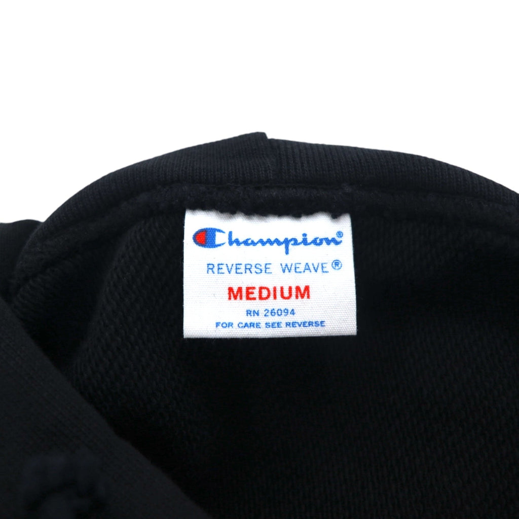 Champion リバースウィーブ REVERSE WEAVE プルオーバーパーカー M ブラック コットン CWSN128