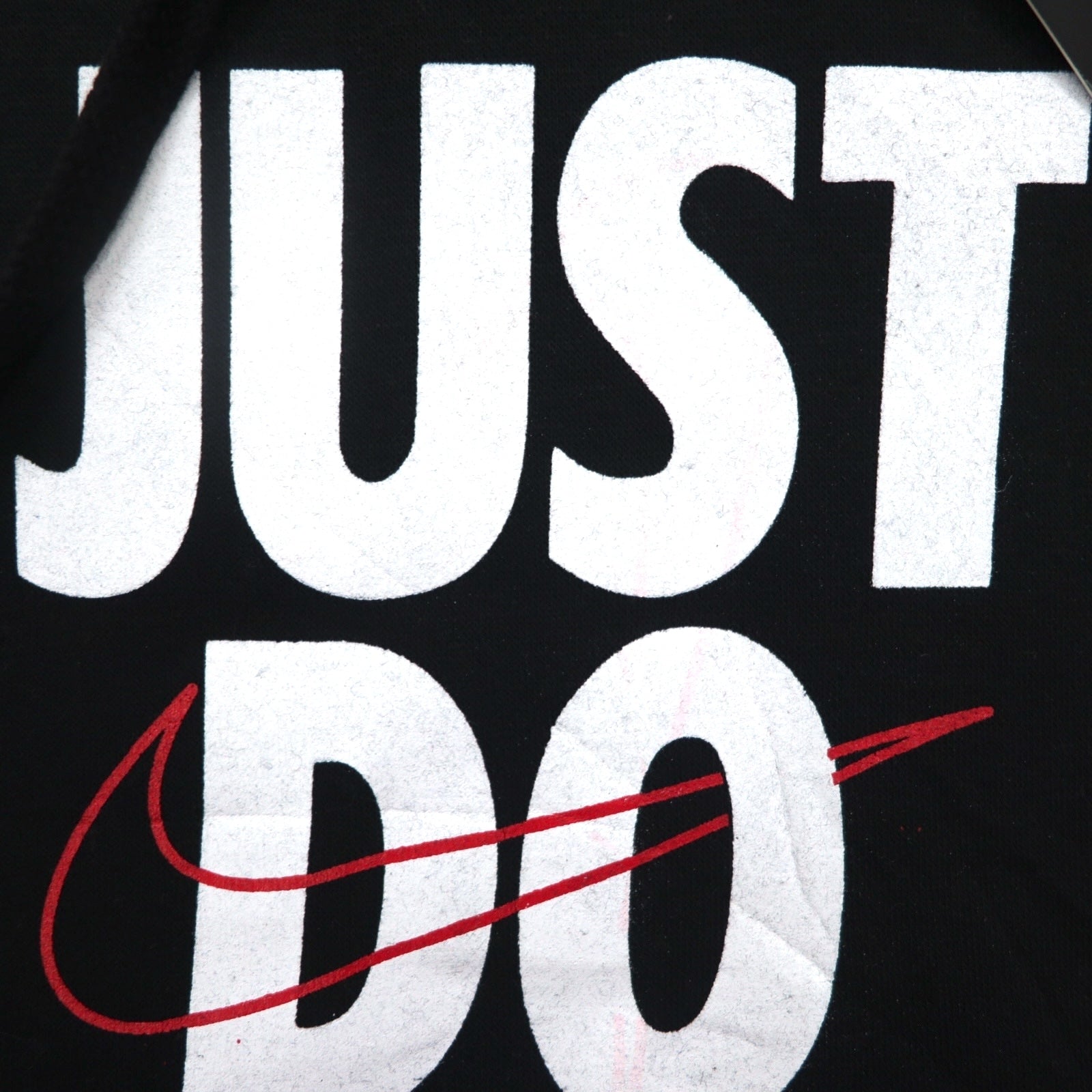 NIKE Felpa con cappuccio pullover M Nera JUST DO IT HOODIE 928717-010 Made in Pakistan Articolo non usato
