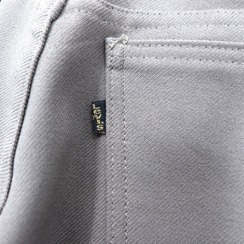 Levi's USA製 90年代 スタプレ ブーツカット スラックスパンツ 36 グレー ポリエステル ボタン裏698 SCOVILLジップ STA-PREST 10517 6126
