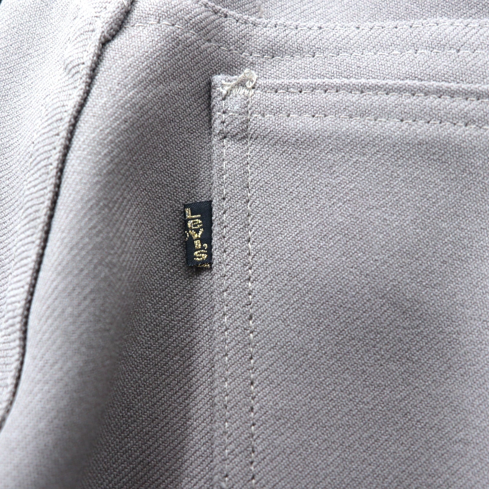 Levi's USA製 90年代 スタプレ ブーツカット スラックスパンツ 36 グレー ポリエステル ボタン裏698 SCOVILLジップ STA-PREST 10517 6126