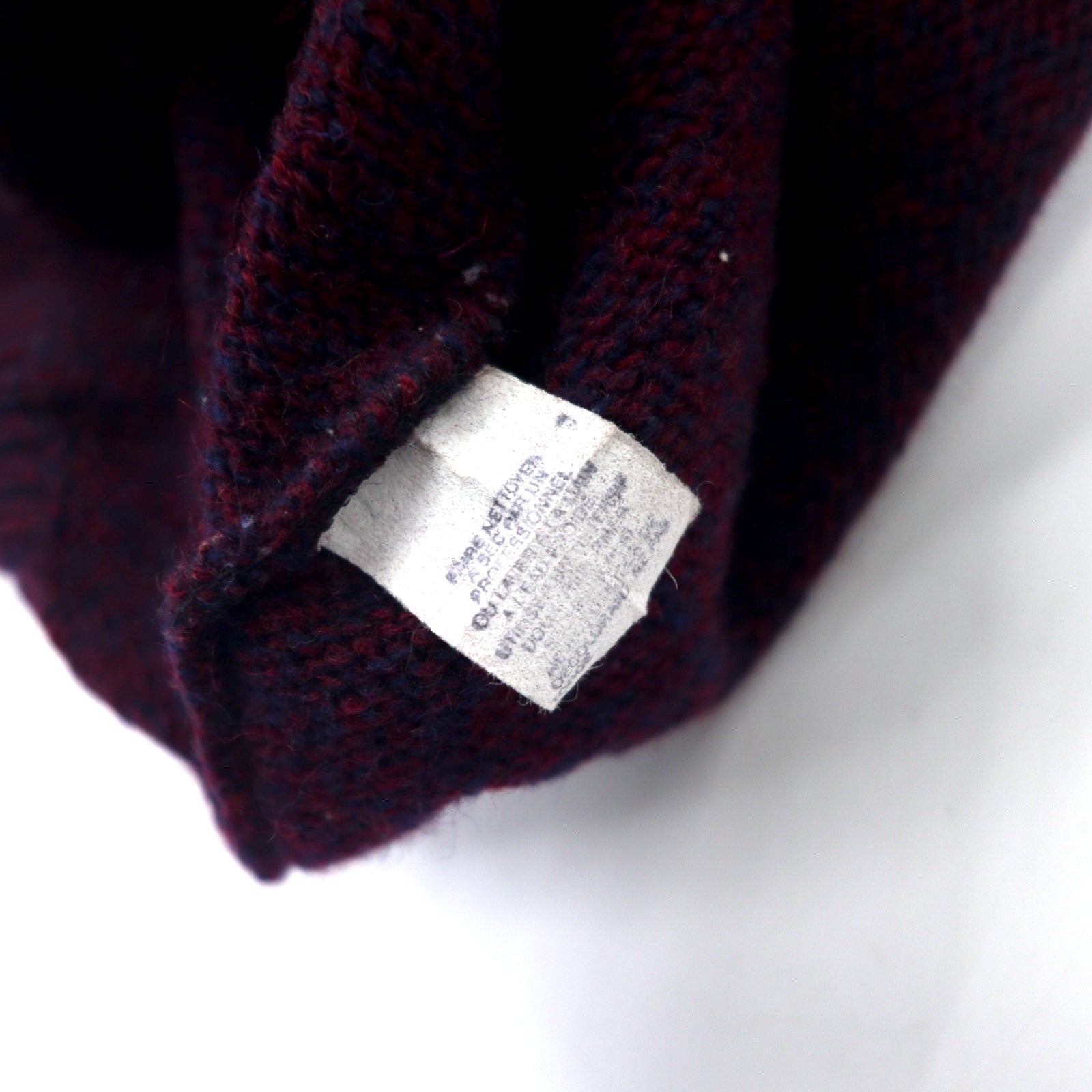 Eddie Bauer USA, anni '90, maglione in maglia collo a scialle, XL, viola, lana, etichetta nera, taglia grande