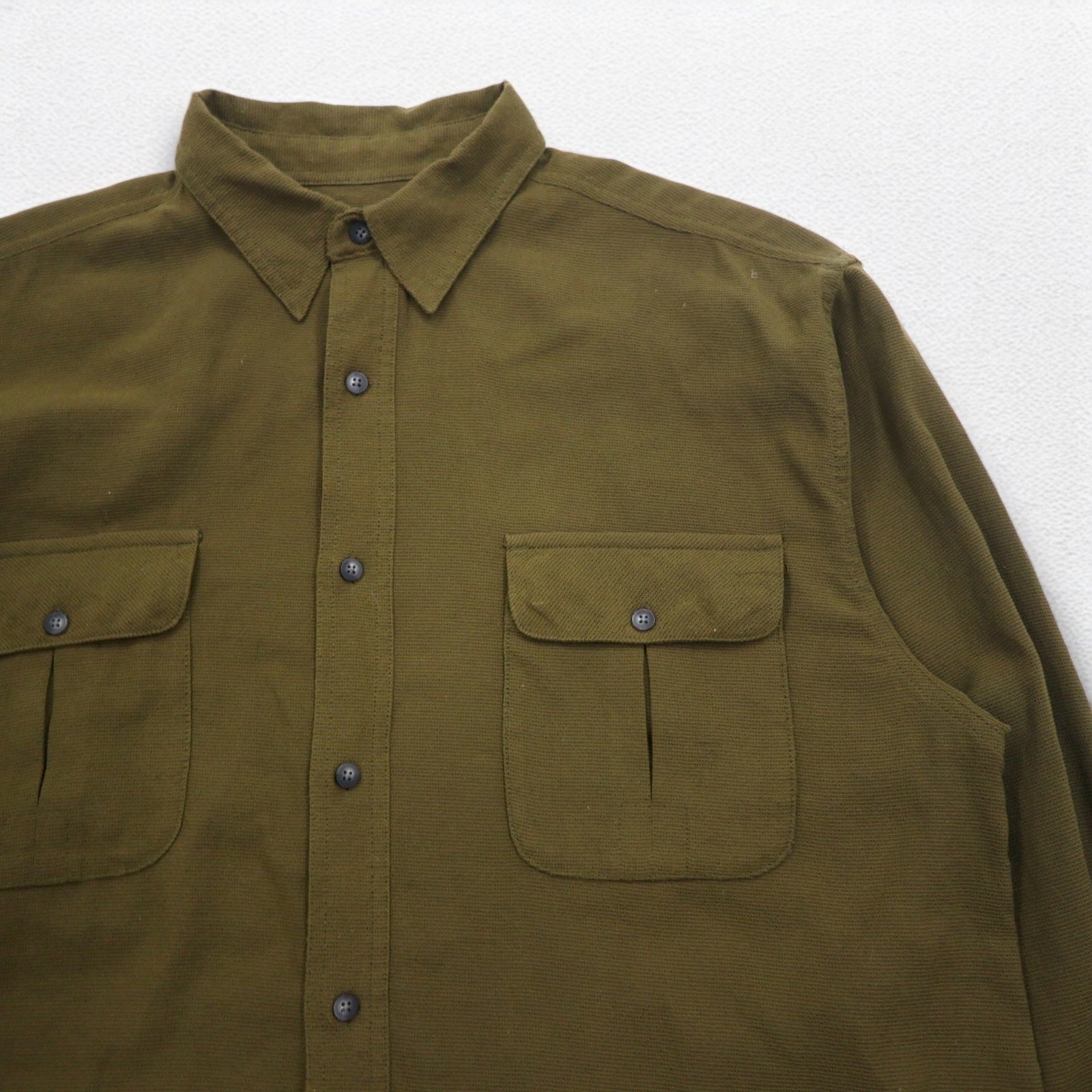 THE NORTH FACE Camicia da Lavoro in Nylon per Esterni L Cachi Taschino sul Petto Taglia USA