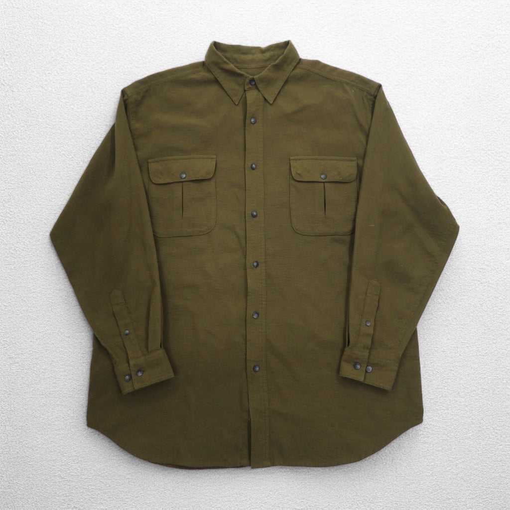 THE NORTH FACE Camicia da Lavoro in Nylon per Esterni L Cachi Taschino sul Petto Taglia USA