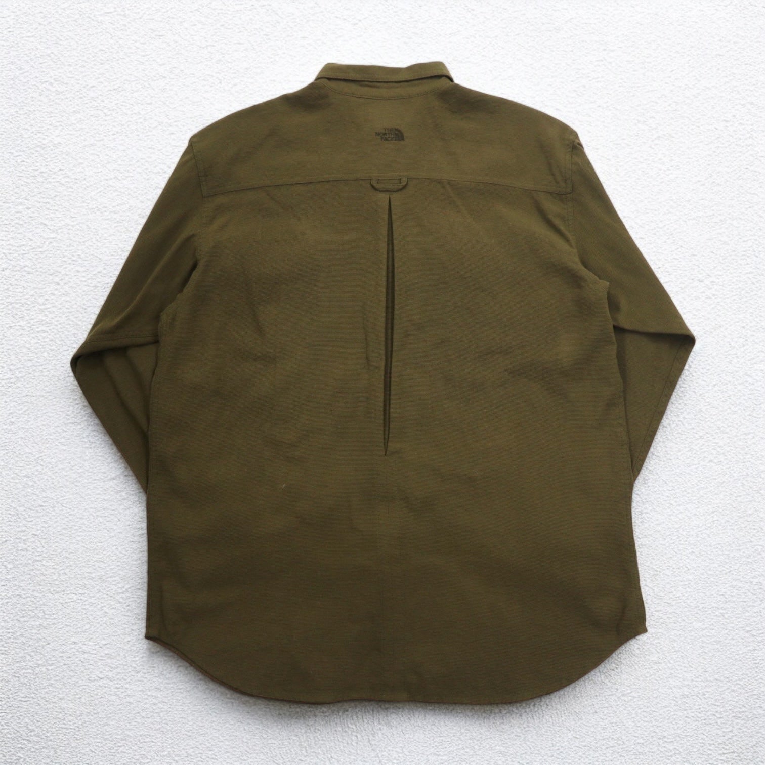 THE NORTH FACE Camicia da Lavoro in Nylon per Esterni L Cachi Taschino sul Petto Taglia USA
