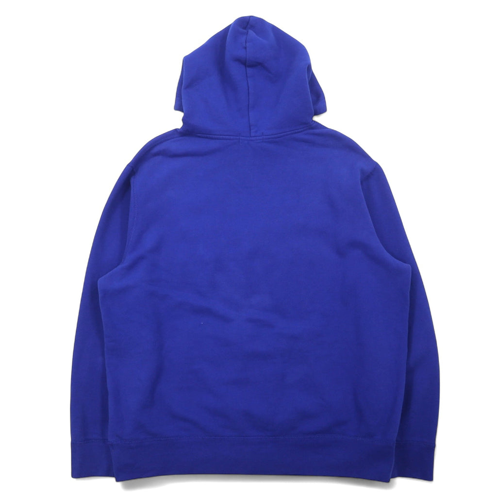 POLO RALPH LAUREN felpa con cappuccio ricamata con logo, taglia XL, blu, in cotone