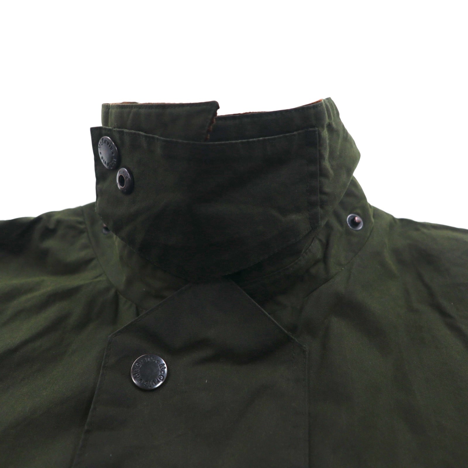 Mc Orvis 90年代 イギリス製 オイルドジャケット L カーキ 防水 コットン 裏地チェック