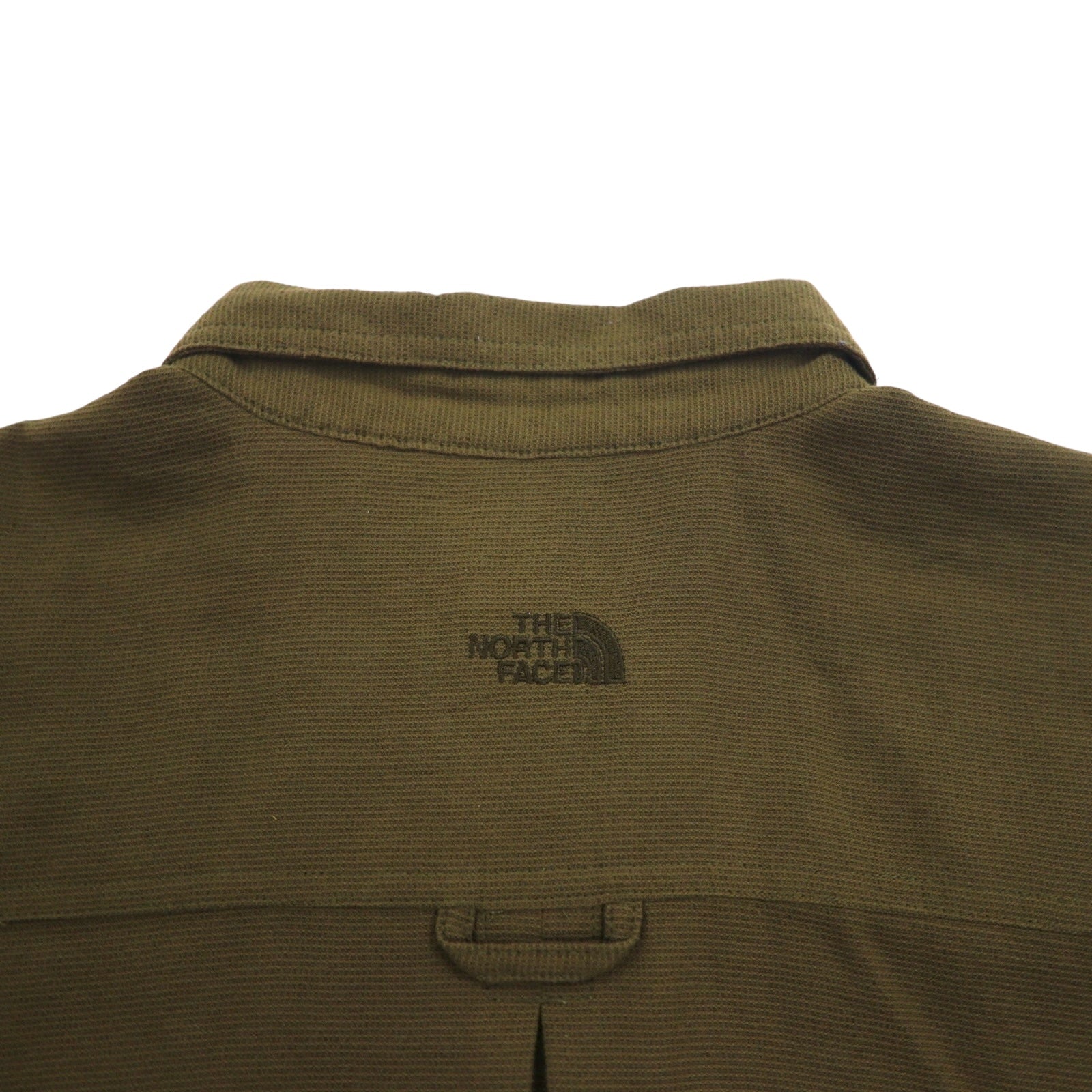 THE NORTH FACE Camicia da Lavoro in Nylon per Esterni L Cachi Taschino sul Petto Taglia USA