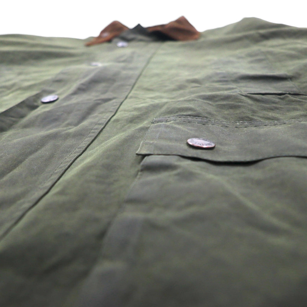 Mc Orvis 90年代 イギリス製 オイルドジャケット L カーキ 防水 コットン 裏地チェック