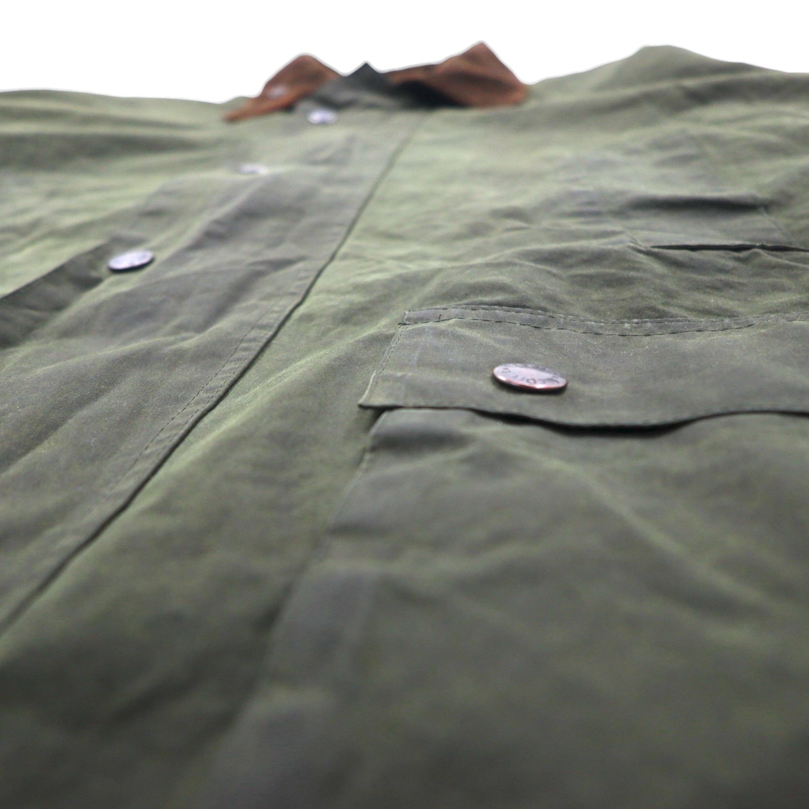 Mc Orvis 90年代 イギリス製 オイルドジャケット L カーキ 防水 コットン 裏地チェック
