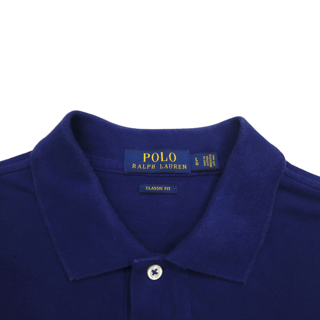 POLO RALPH LAUREN Polo classica L CLASSIC FIT Cotone piqué blu navy Ricamo piccolo pony