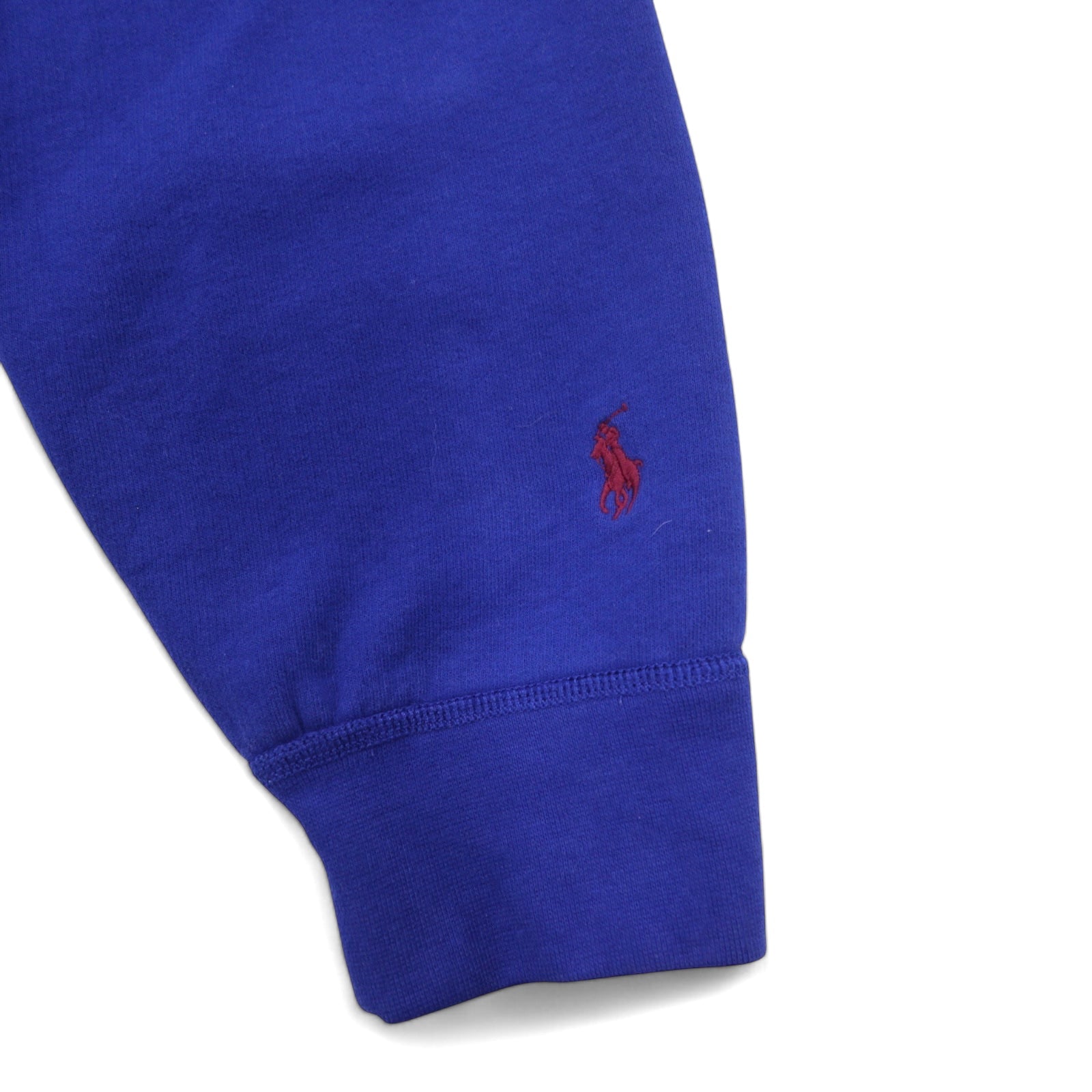POLO RALPH LAUREN felpa con cappuccio ricamata con logo, taglia XL, blu, in cotone
