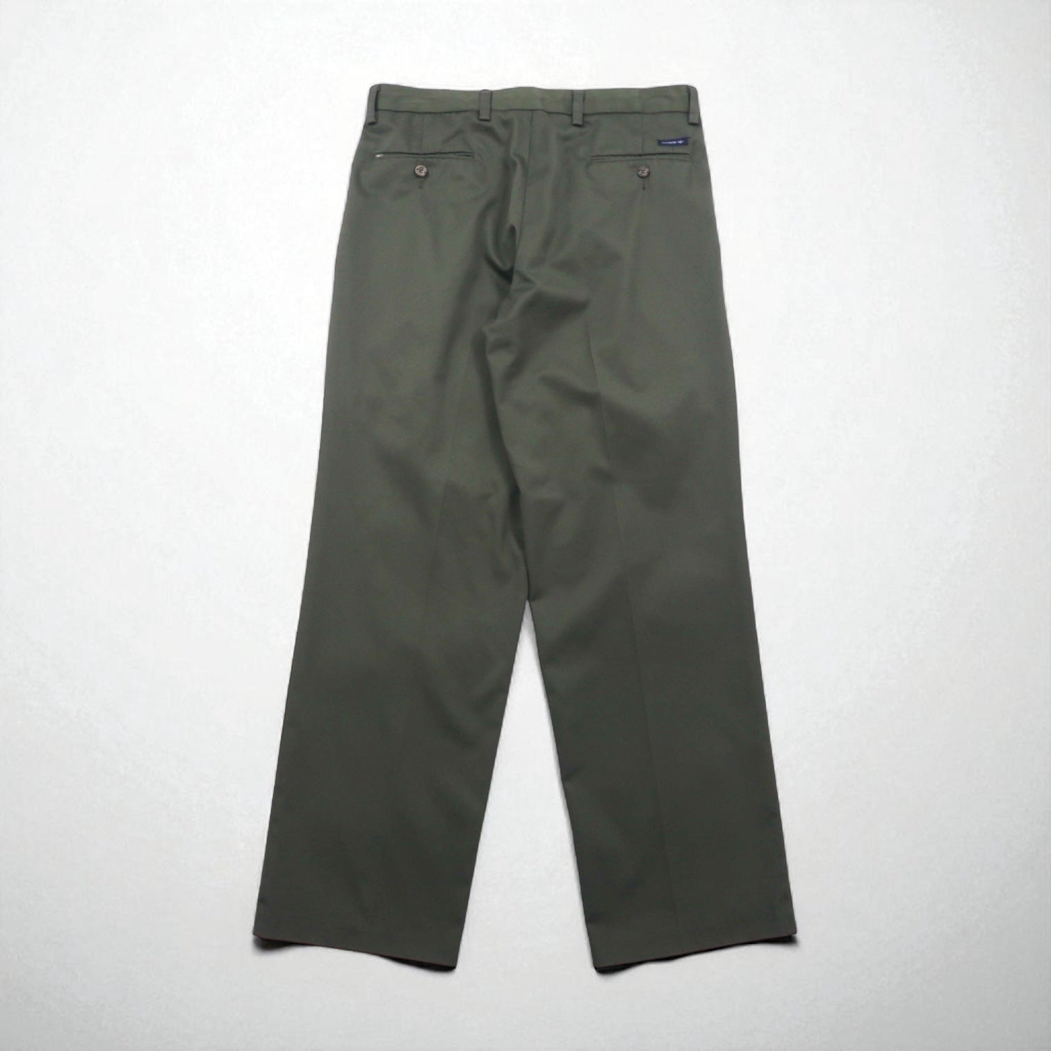 DOCKERS ( Levi's ) クラシックフィット 2タック ワイド スラックスパンツ L カーキ コットン
