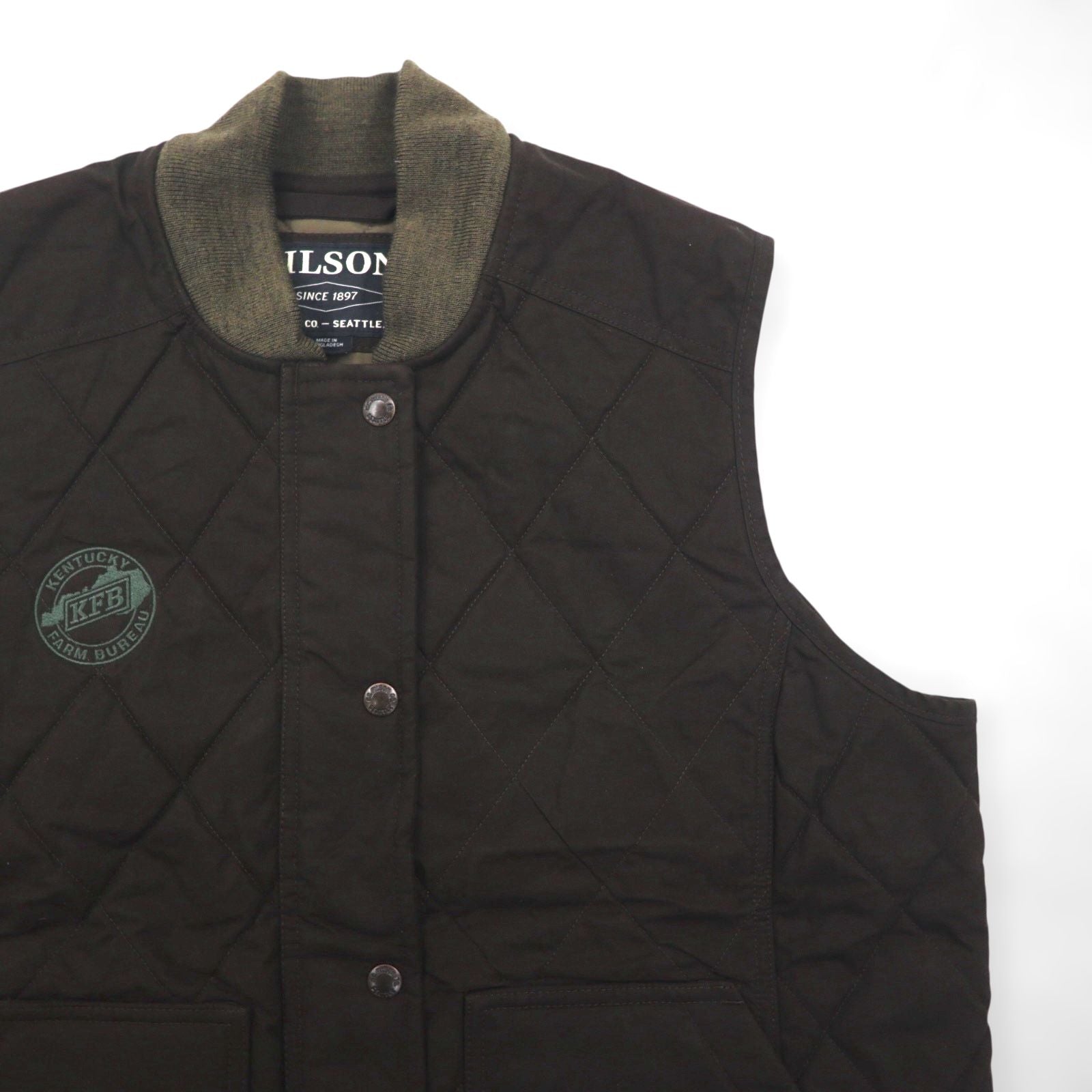 FILSON キルテッドフィールドベスト XL 中綿 キルティング ダブルジップ マルチポケット 20067997