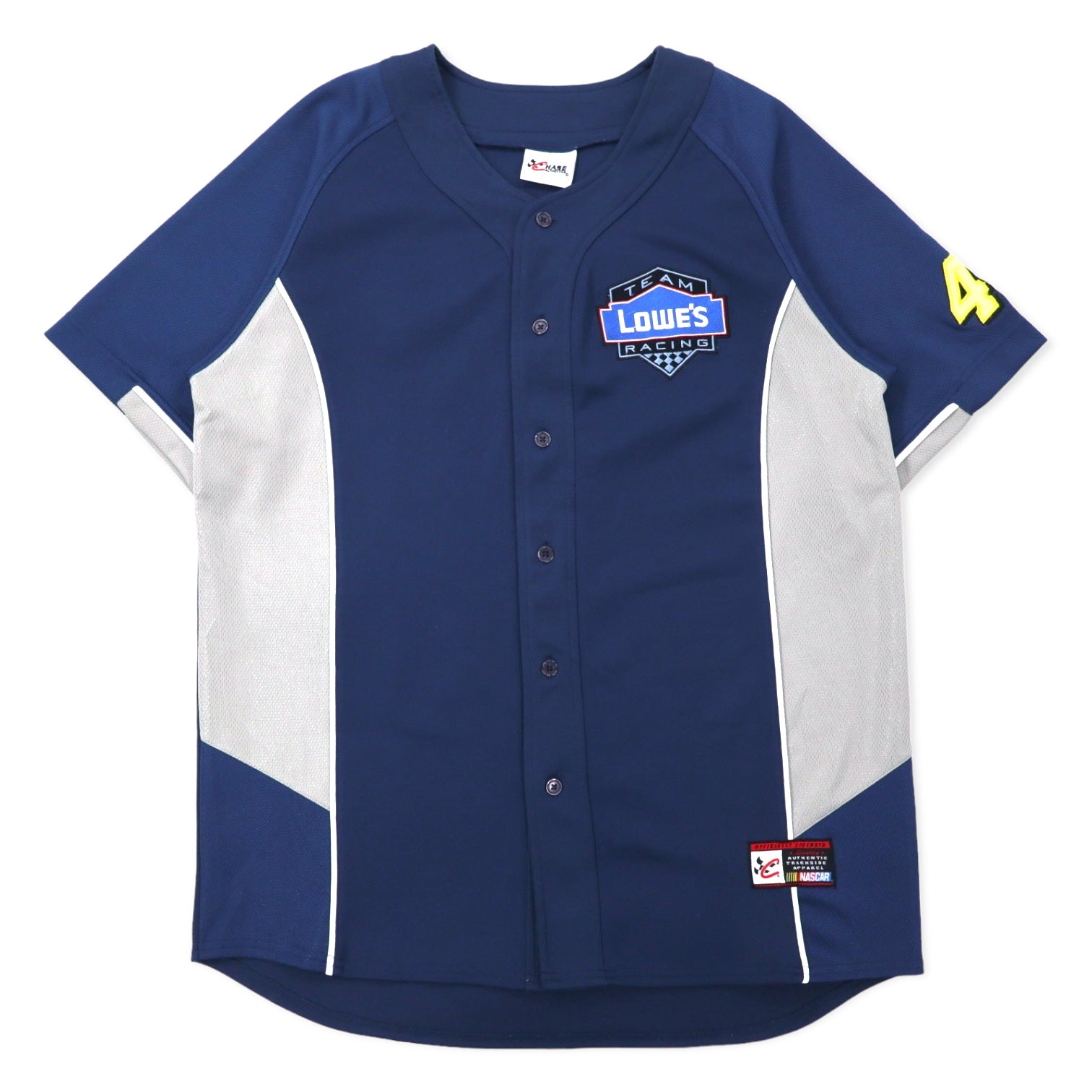 CHASE AUTHENTICS maglia da baseball L blu scuro poliestere LOWE'S racing JIMMIE JOHNSON taglia grande