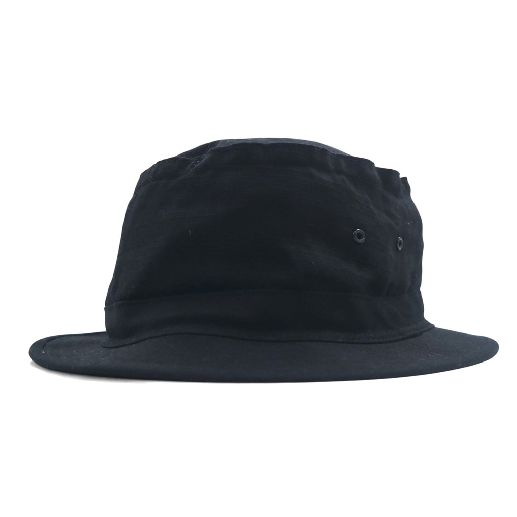 POST O'ALLS Cappello a secchiello in twill FREE nero 1972-RBL Bucket 2 ribby twill black Prodotto in Giappone