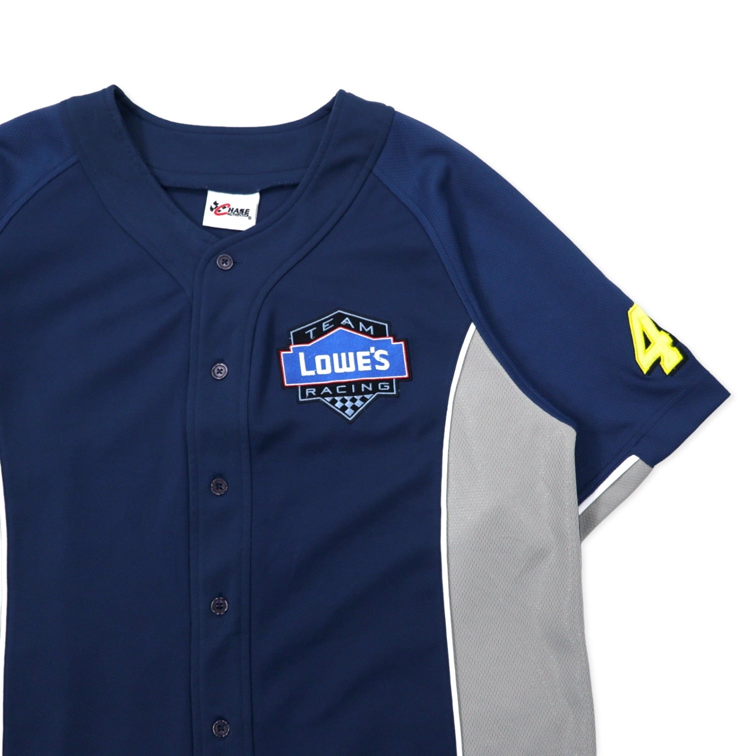 CHASE AUTHENTICS maglia da baseball L blu scuro poliestere LOWE'S racing JIMMIE JOHNSON taglia grande