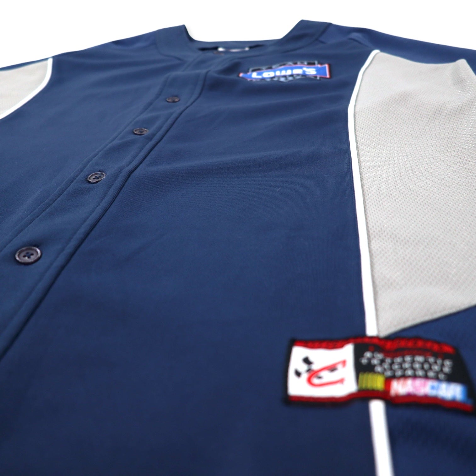 CHASE AUTHENTICS maglia da baseball L blu scuro poliestere LOWE'S racing JIMMIE JOHNSON taglia grande