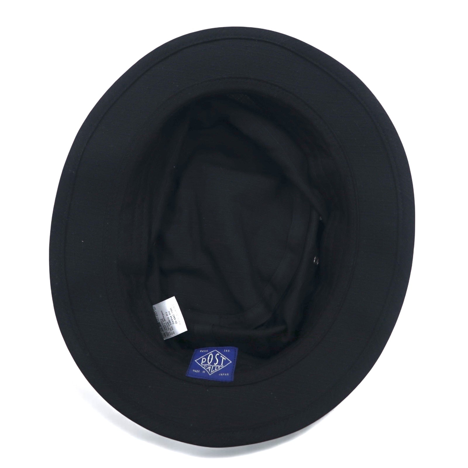 POST O'ALLS Cappello a secchiello in twill FREE nero 1972-RBL Bucket 2 ribby twill black Prodotto in Giappone