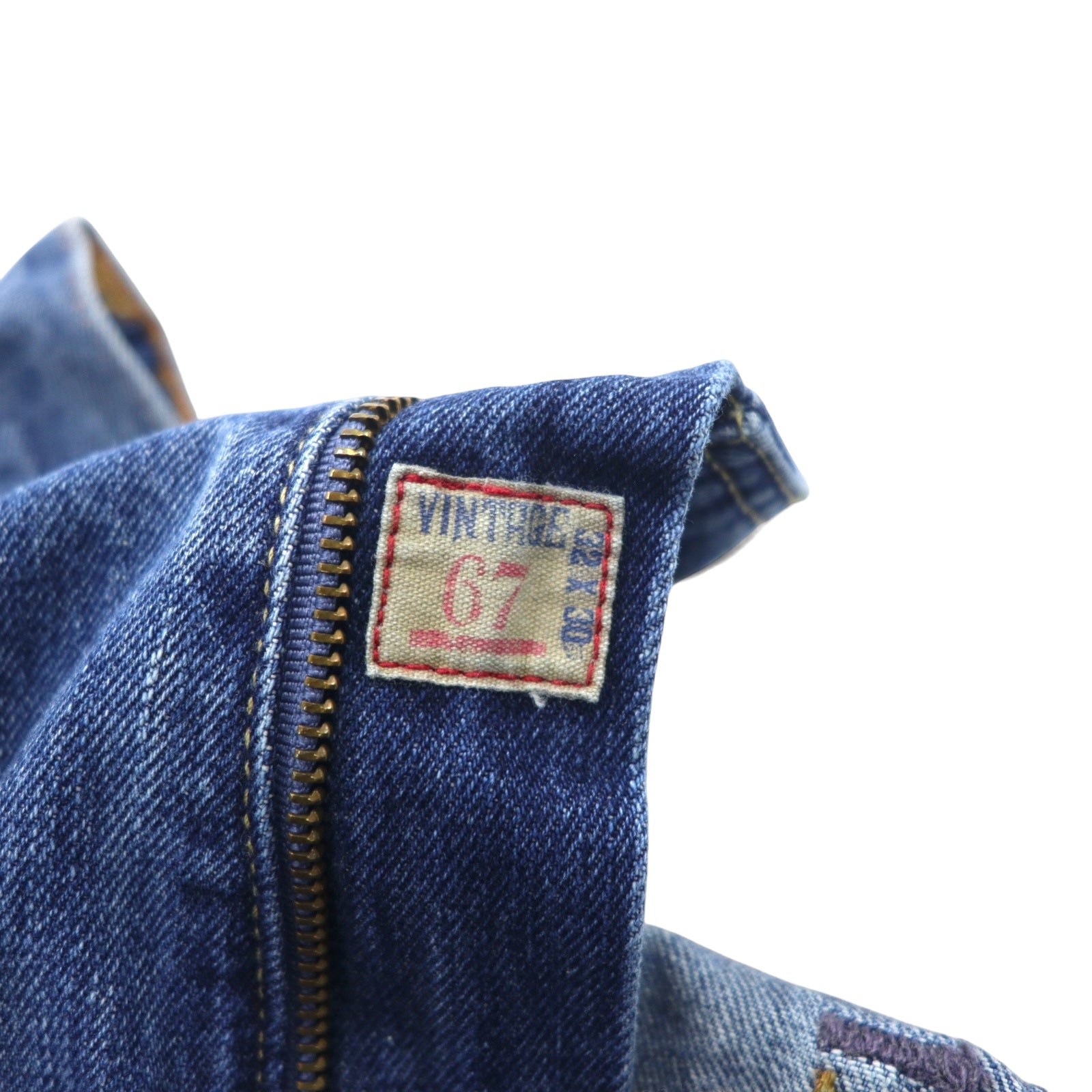 POLO RALPH LAUREN Jeans 32 Blu Cotone Chiusura a cerniera VINTAGE 15941 Prodotto in Messico