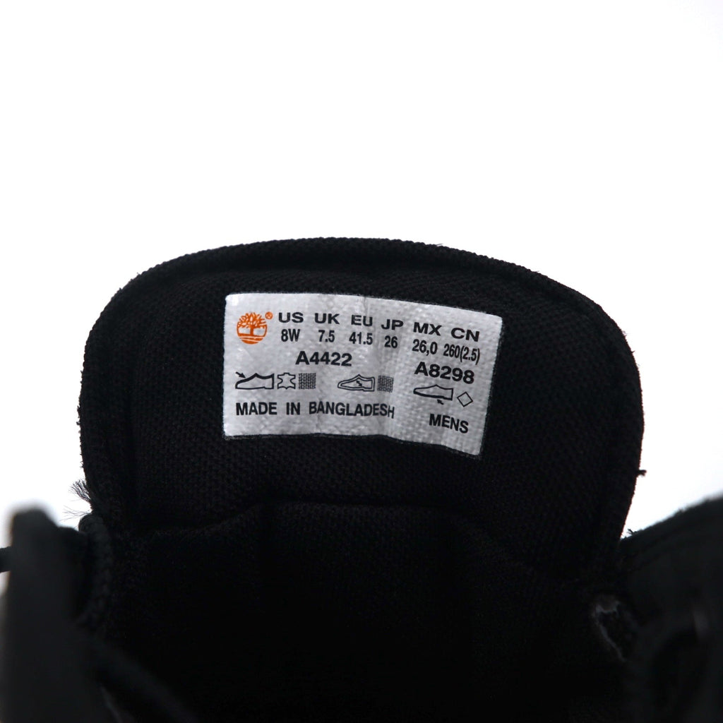 Timberland Basic Ox Waterproof Boots 26cm Black Leather Impermeabili BASIC OX WP A4422