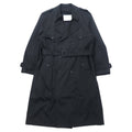 TOWNE BY LONDON FOG anni '90 trench 42 nero poliestere cotone fodera in pile rimovibile Made in Sri Lanka
