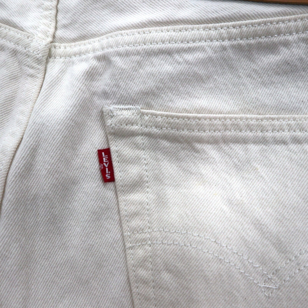 Levi's PREMIUM ビッグE 501 ホワイト デニムパンツ M 生成り ボタンフライ 00501-3279