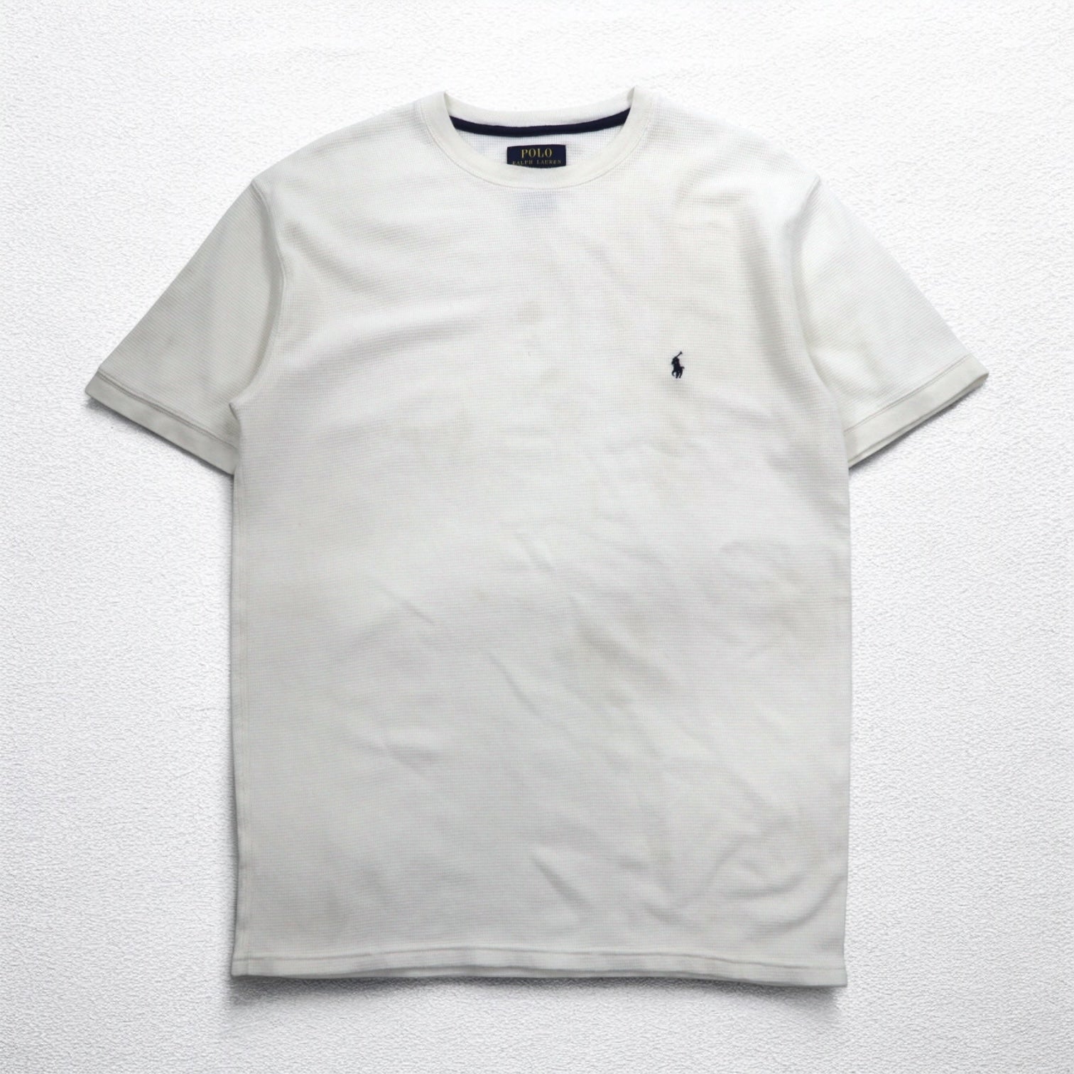 POLO RALPH LAUREN サーマル 半袖 Tシャツ XL ホワイト コットン スモールポニー刺繍