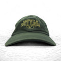 Anni '90 ZEPHYR cappellino a 6 pannelli lavato ricamato college FREE con velcro, kaki, SOUTH FLORIDA, logo ad arco