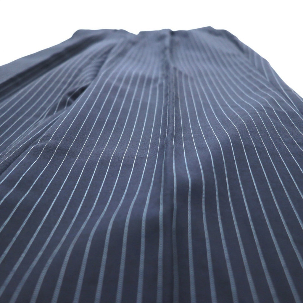 IASON TOKYO ( SADA ) Abito 3 pezzi L blu navy gessato lana piega centrale