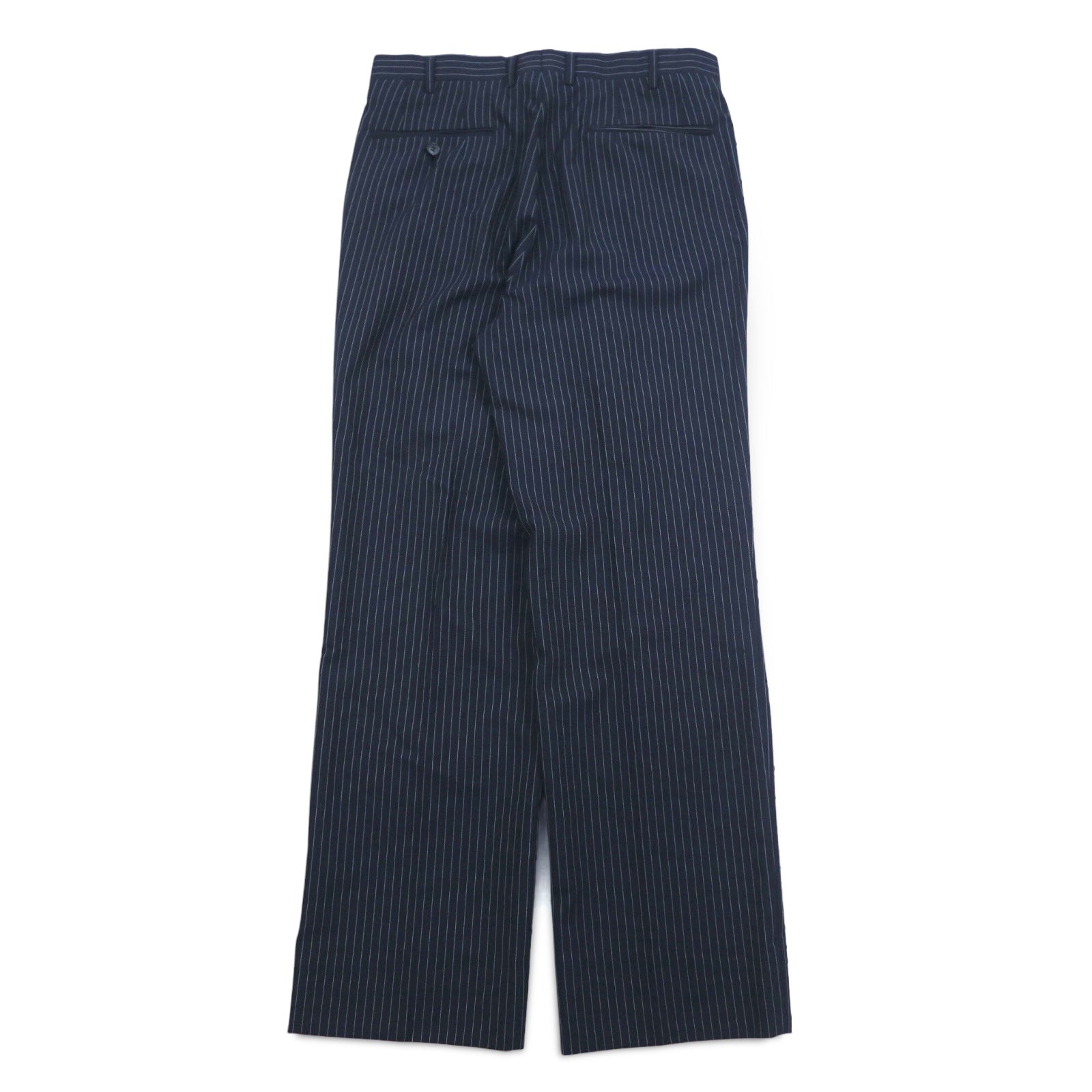 IASON TOKYO ( SADA ) Abito 3 pezzi L blu navy gessato lana piega centrale