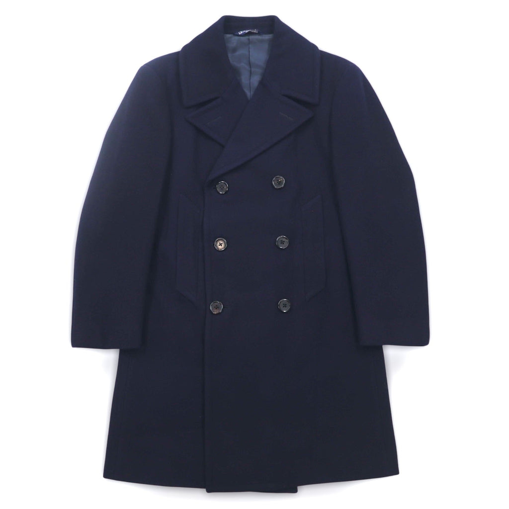 Polo by Ralph Lauren ダブル チェスターコート M ネイビー ウール インパクト21 日本製