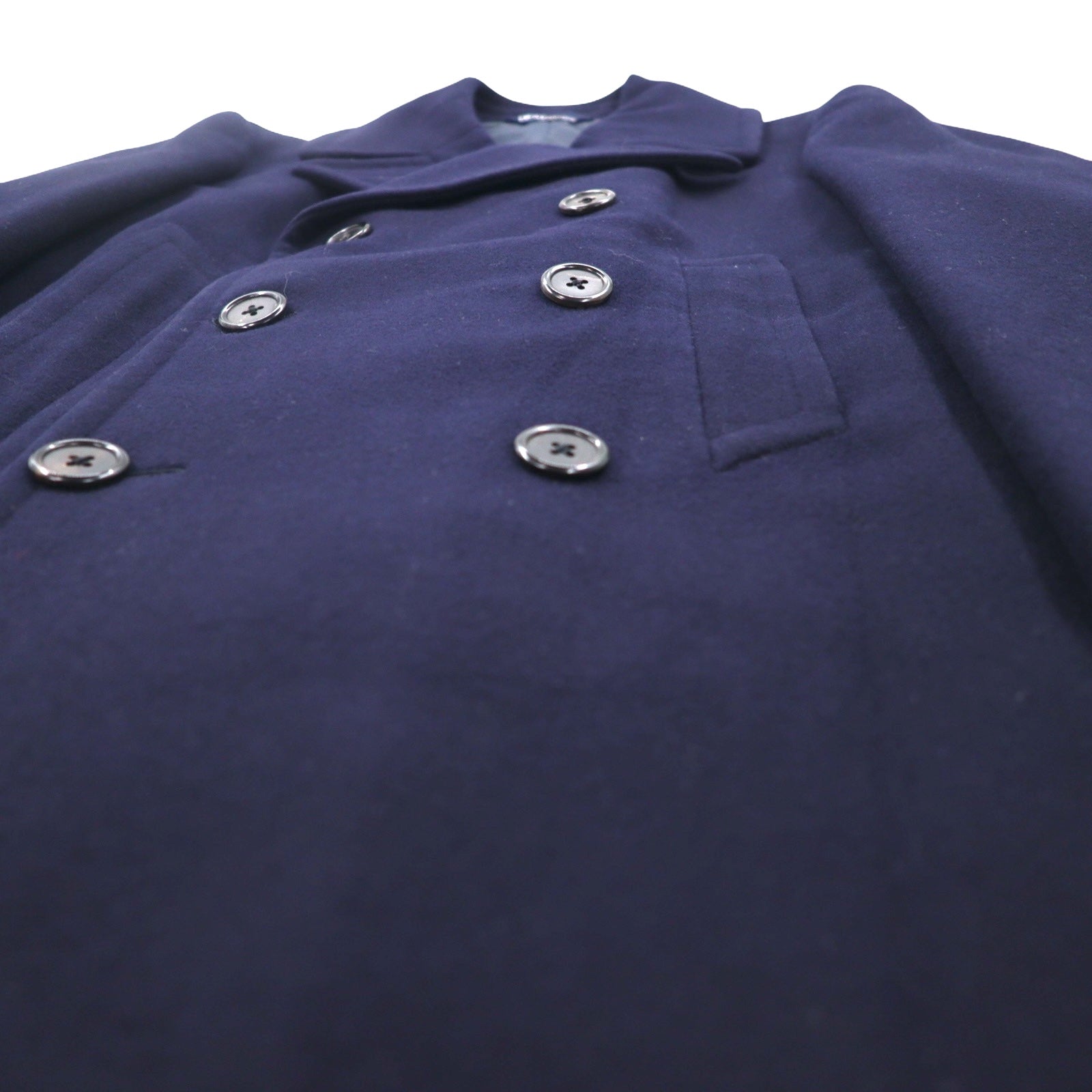 Polo by Ralph Lauren ダブル チェスターコート M ネイビー ウール インパクト21 日本製