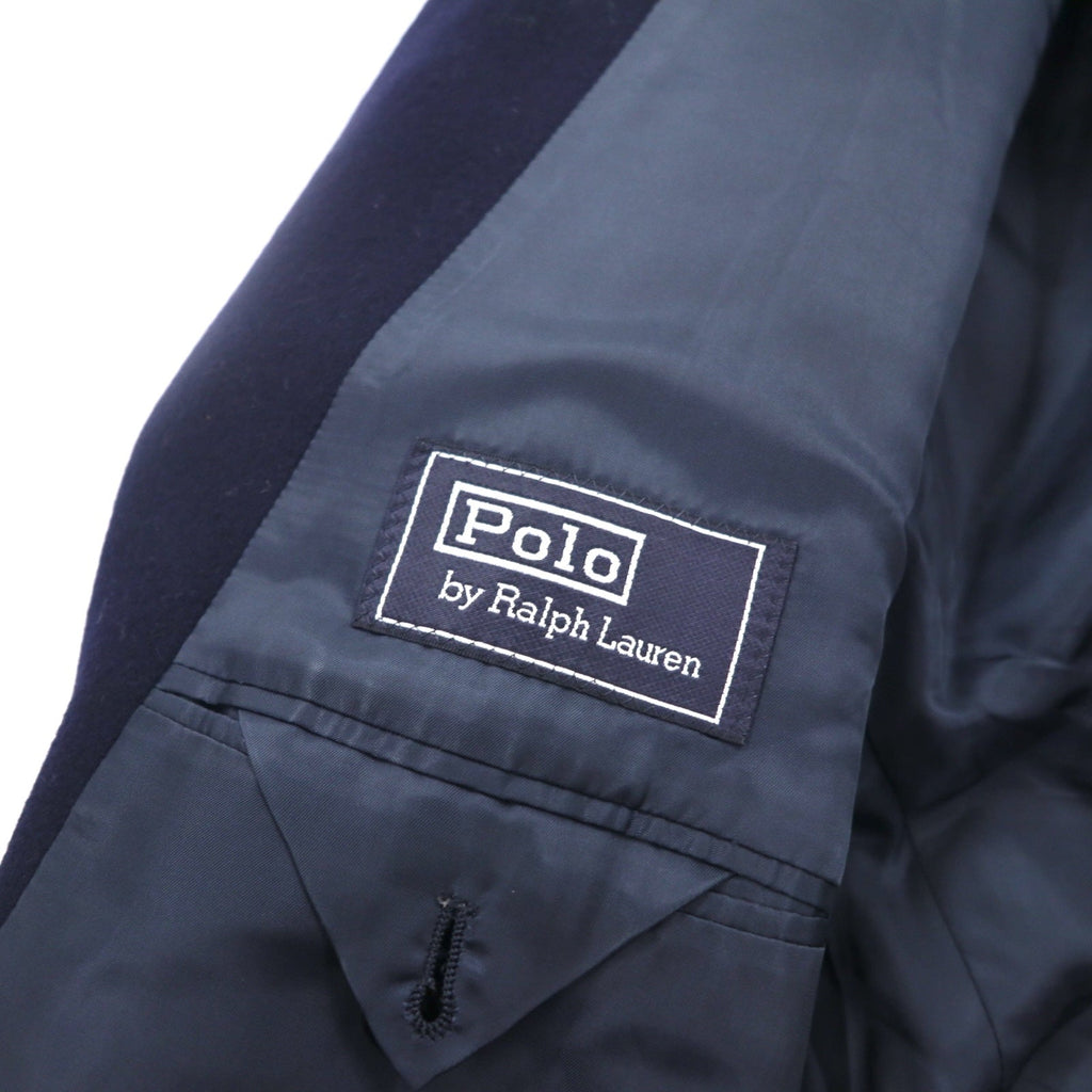 Polo by Ralph Lauren ダブル チェスターコート M ネイビー ウール インパクト21 日本製