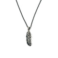 GARNI フェザー チェーン ネックレス ペンダント シルバー SILVER 925 羽根