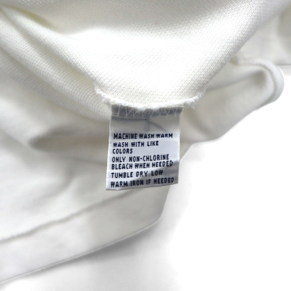 Polo by Ralph Lauren 90年代 ポロシャツ 2XL ビッグサイズ ホワイト コットン 鹿の子 スモールポニー刺繍