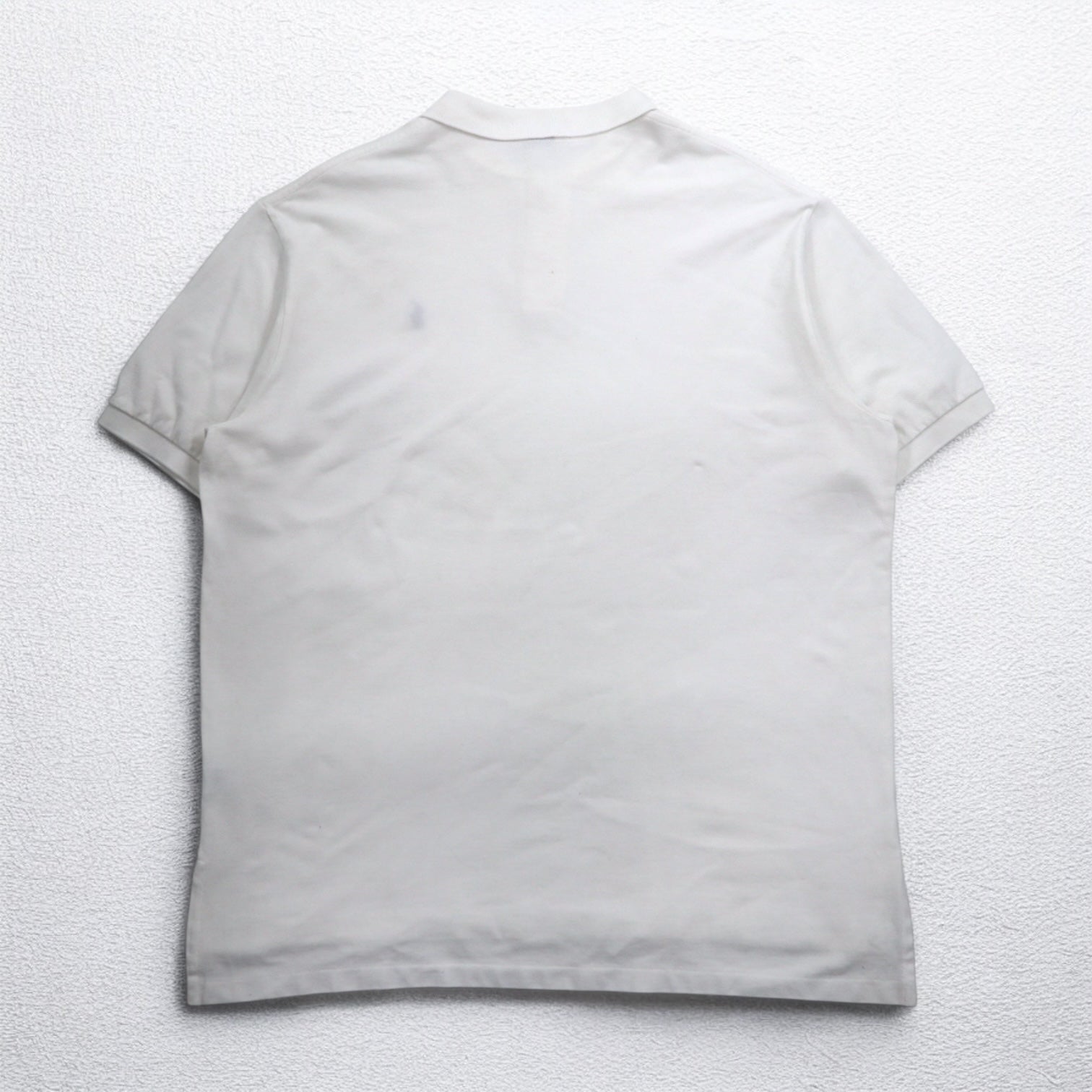 Polo by Ralph Lauren 90年代 ポロシャツ 2XL ビッグサイズ ホワイト コットン 鹿の子 スモールポニー刺繍