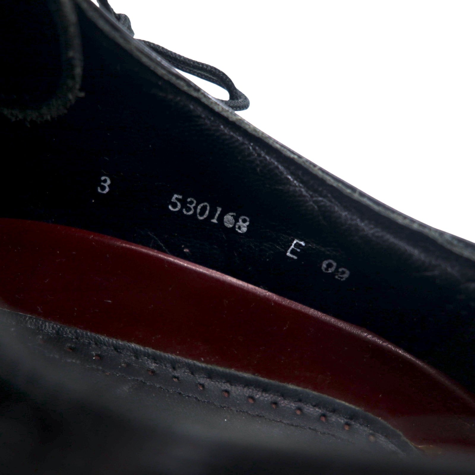 FLORSHEIM anni '80 Wingtip Medallion Scarpe Eleganti 28cm Pelle Nera 20364