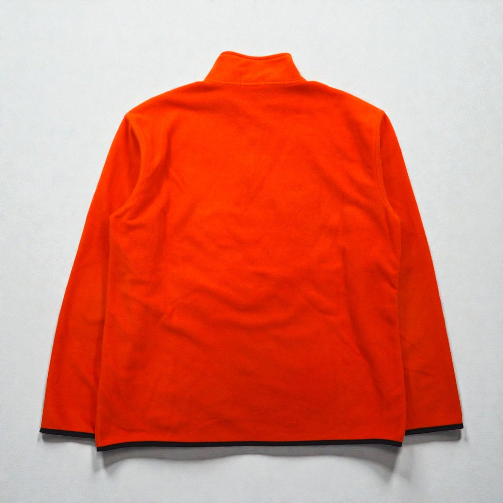 NAUTICA ハーフジップ フリースジャケット XL オレンジ ポリエステル ワンポイントロゴ