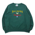 Lee SPORT 90年代 USA製 NFL 刺繍 スウェット M グリーン コットン PACKERS パッカーズ NUTMEG