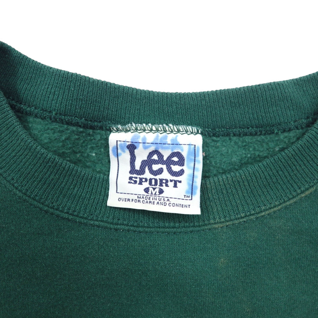 Lee SPORT 90年代 USA製 NFL 刺繍 スウェット M グリーン コットン PACKERS パッカーズ NUTMEG