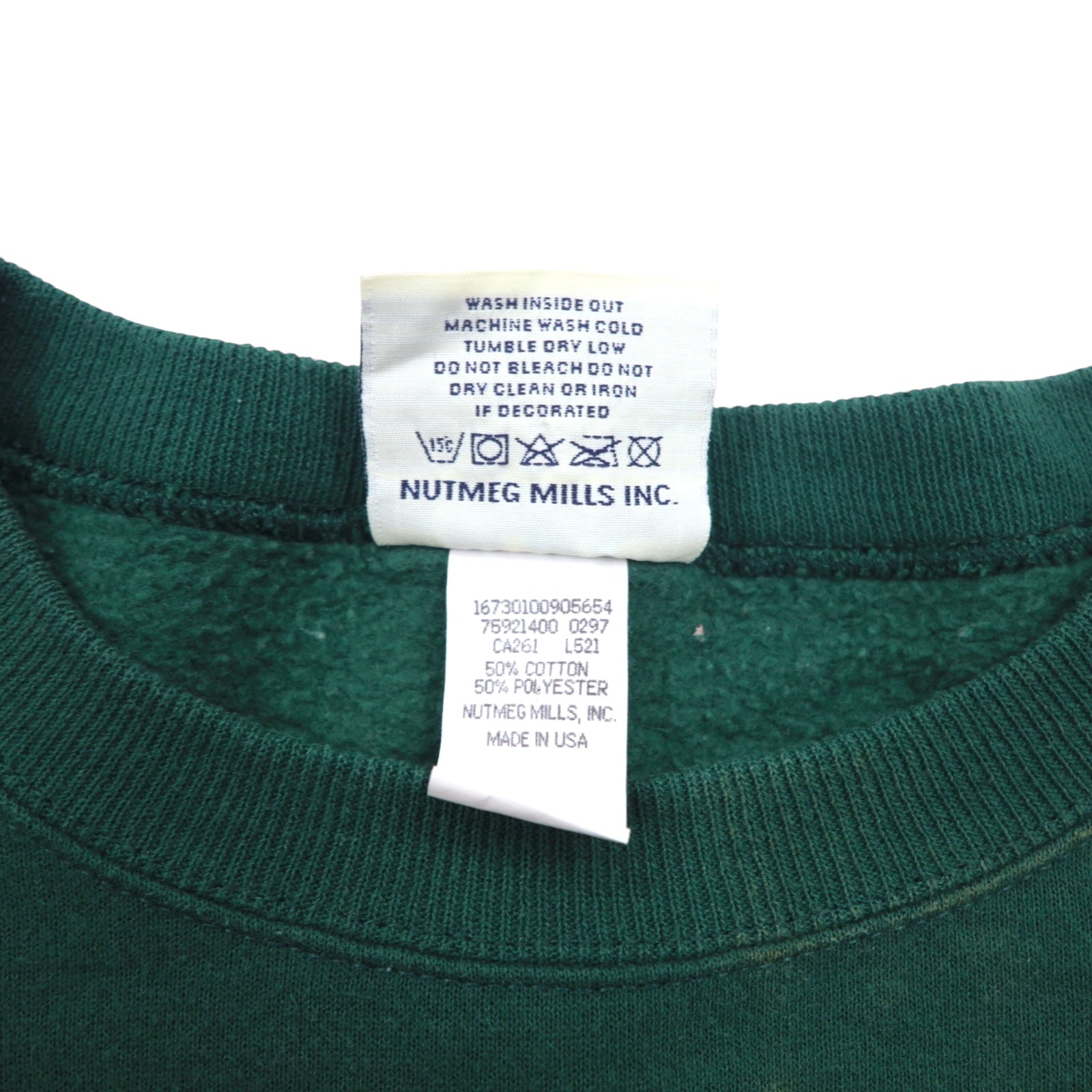 Lee SPORT anni '90 Made in USA NFL Ricamo Felpa M Verde Cotone PACKERS Packers NUTMEG