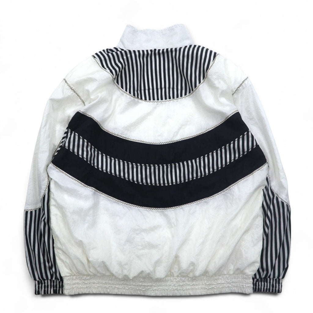 Giacca a vento vintage anni '80 SUNTERRA Giacca in nylon Track jacket L bianca fantasia all-over