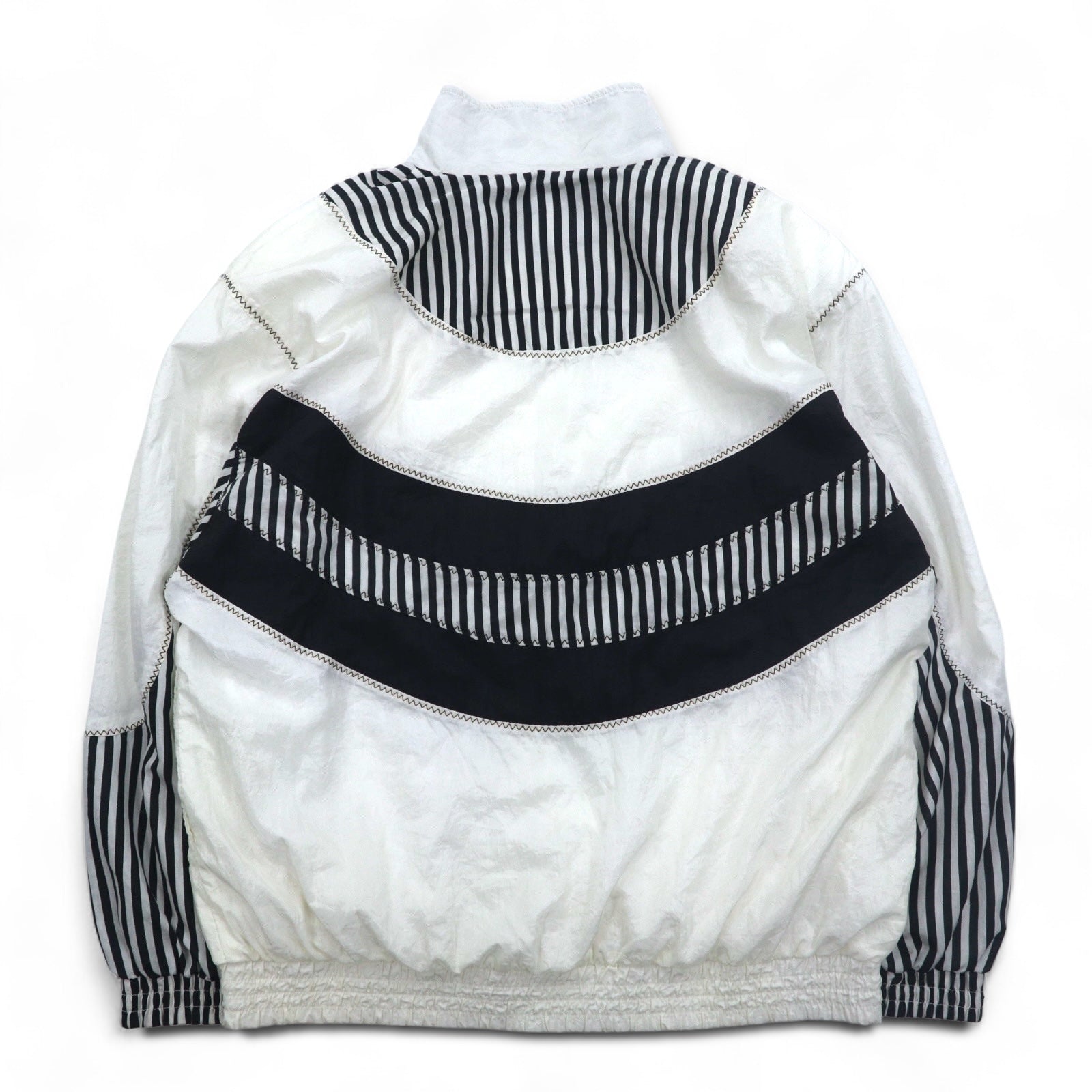 Giacca a vento vintage anni '80 SUNTERRA Giacca in nylon Track jacket L bianca fantasia all-over