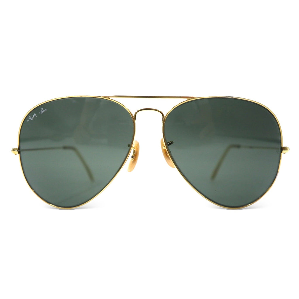 Occhiali da sole a goccia vintage Ray-Ban Bausch & Lomb USA in oro con B&L