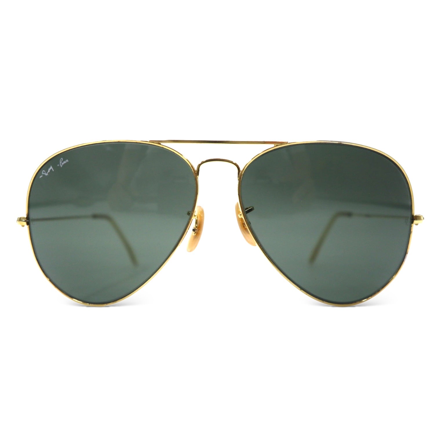Occhiali da sole a goccia vintage Ray-Ban Bausch & Lomb USA in oro con B&L