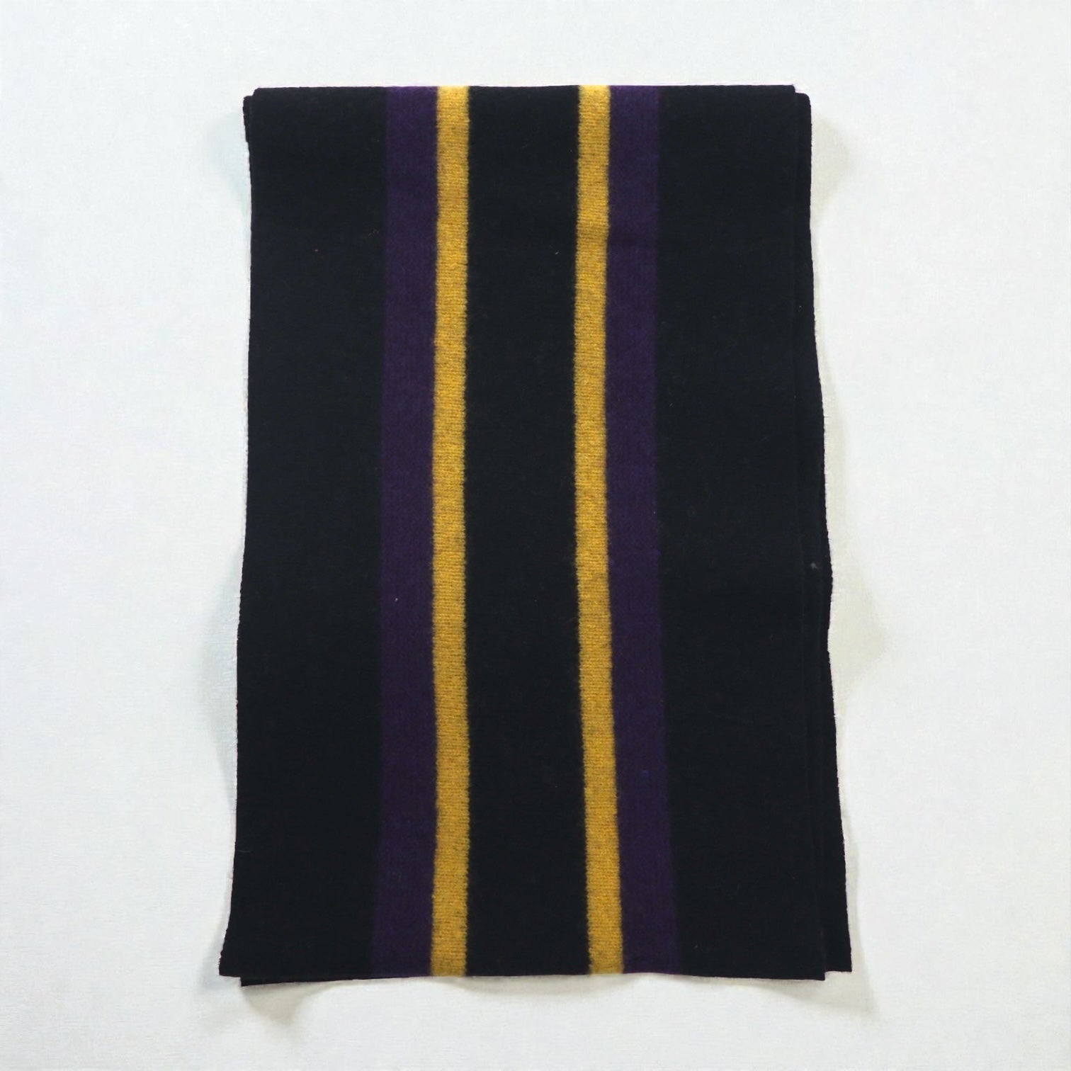 Polo Ralph Lauren プレッピー スクールカラー ストライプ ラムウール マフラー 羊毛 スモールポニー刺繡 未使用品