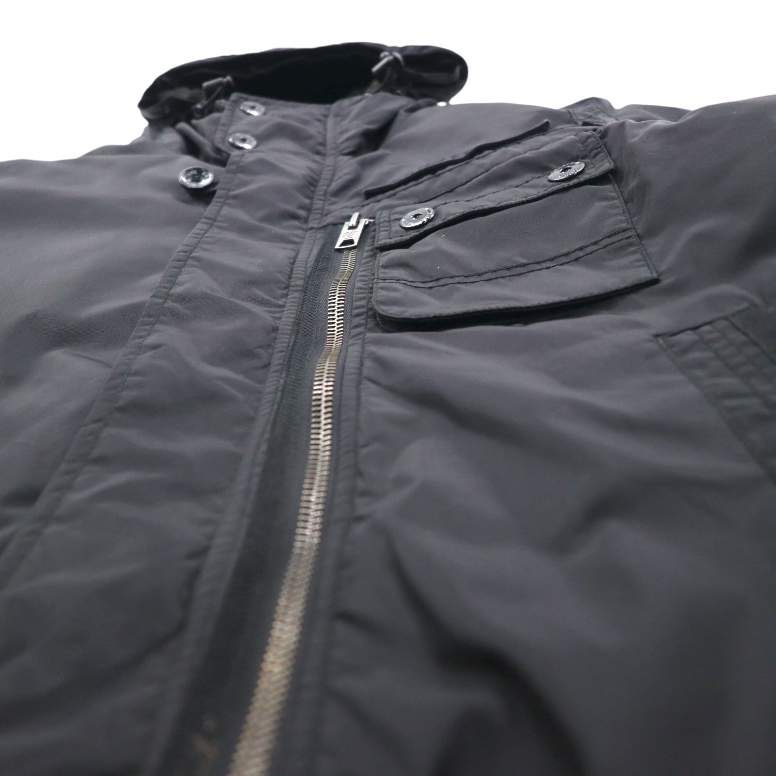 Schott 90年代 MA-7 AER ボンバージャケット フライトジャケット L ブラック 中綿 ミリタリー ARMY TYPE GARMENT KYLE M85-237-04